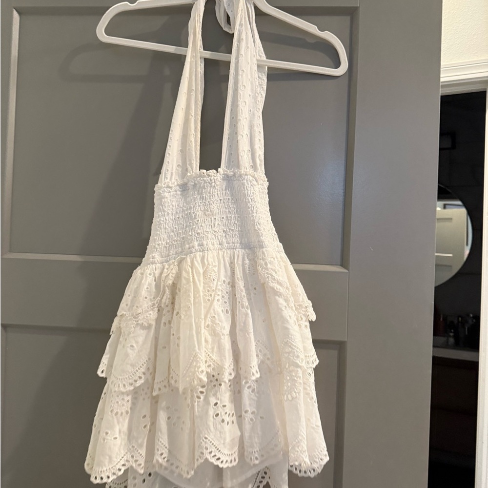LoveShackFancy White Mini Dress